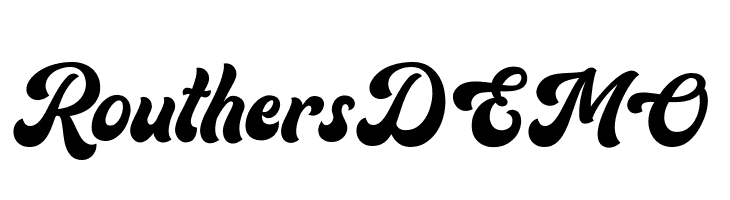 RouthersDEMO  font caratteri gratis
