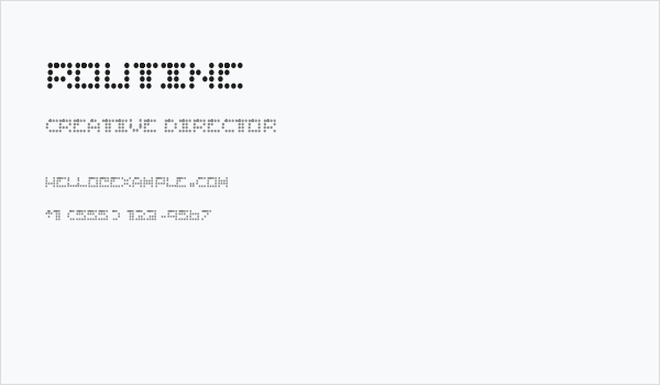 Routine Business Card