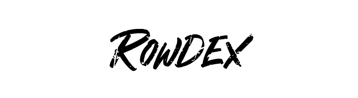 Rowdex  font caratteri gratis