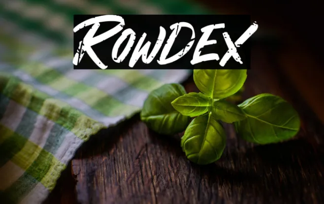 Rowdex Example 2