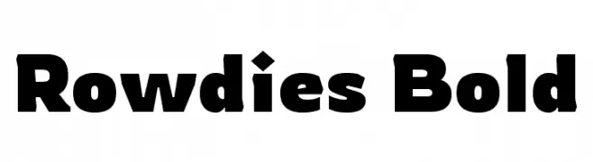 Rowdies Bold  تنزيل الخطوط