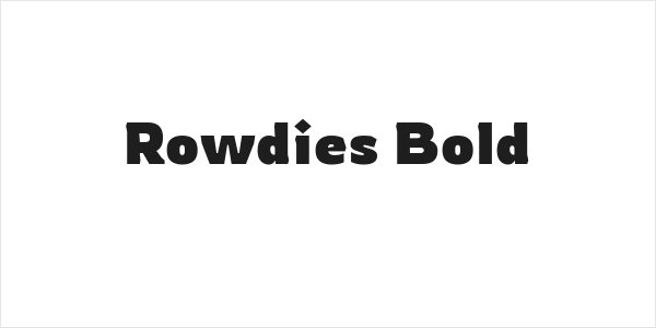 Rowdies Bold Logo