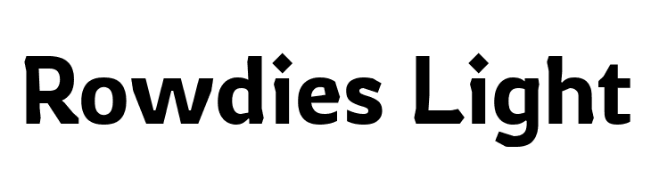 Rowdies Light  les polices de caractères gratuit tlcharger