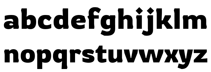 Rowdies Regular Font LOWERCASE