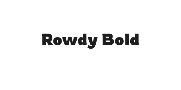 Rowdy Bold Logo