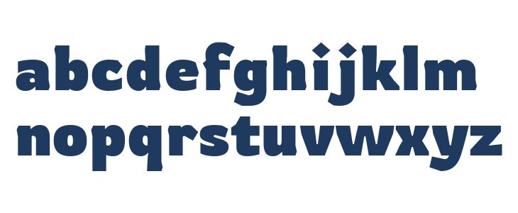 Rowdy Bold Lowercase