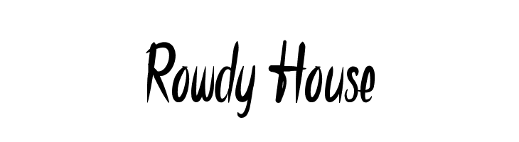 Rowdy House  font caratteri gratis