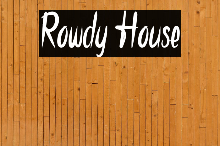 Rowdy House Example 2