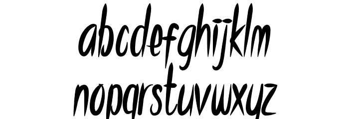 Rowdy House Font LOWERCASE
