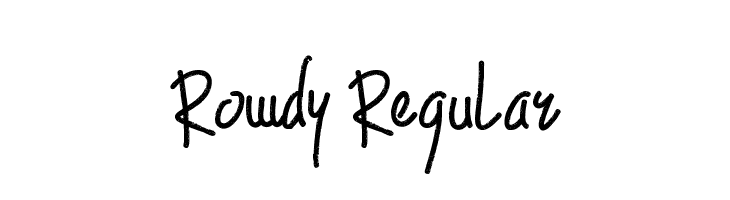 Rowdy Regular  Frei Schriftart Herunterladen