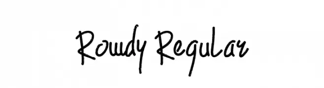 Rowdy Regular  Frei Schriftart Herunterladen