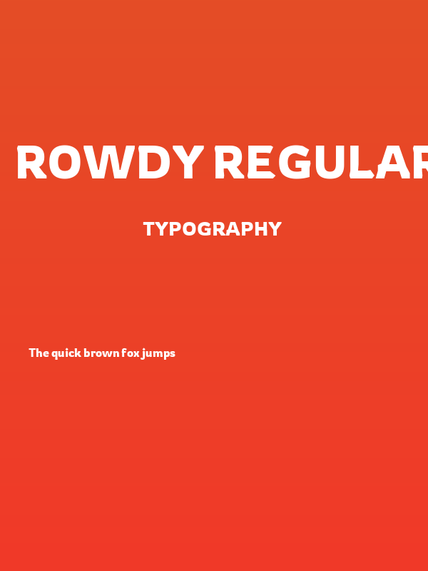 Rowdy Regular Poster