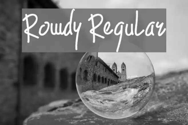 Rowdy Regular フォント examples