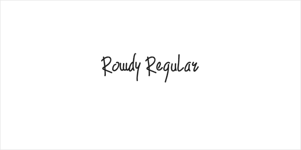 Rowdy Regular Logo