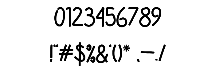 Rowdy Sans Regular Font OTHER CHARS