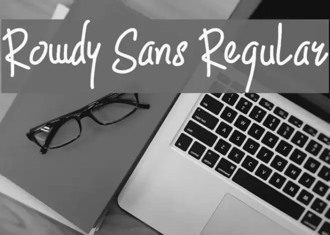 Rowdy Sans Regular フォント examples