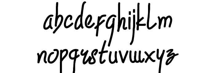 Rowdy Sans Regular Font LOWERCASE