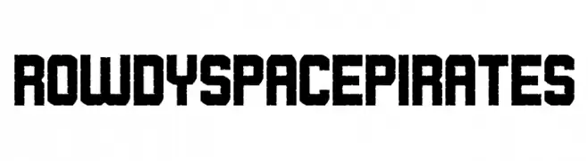 Rowdy Space Pirates  baixar fontes gratis