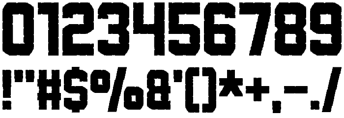 Rowdy Space Pirates Font OTHER CHARS