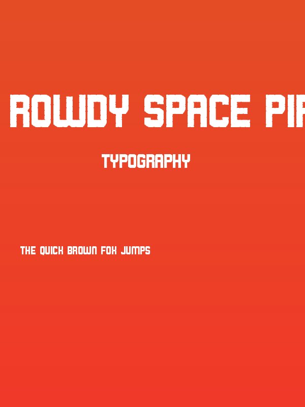 Rowdy Space Pirates Poster