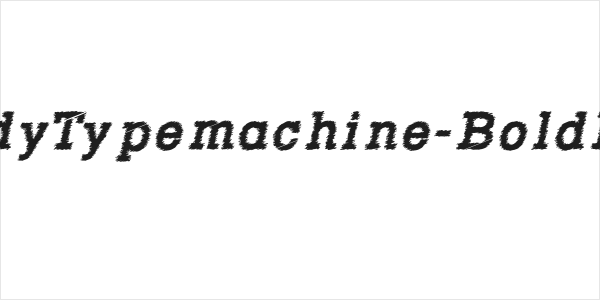 RowdyTypemachine-BoldItalic Logo