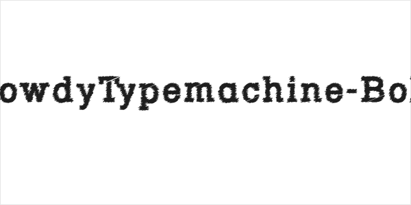 RowdyTypemachine-Bold Logo