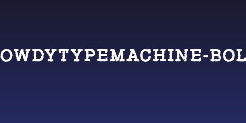 RowdyTypemachine-Bold Social Header