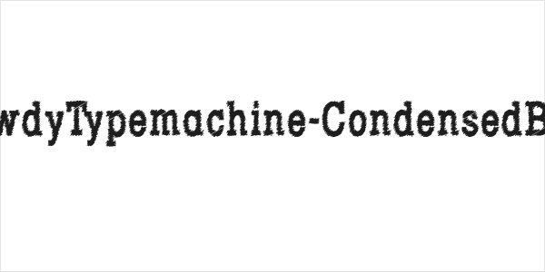 RowdyTypemachine-CondensedBold Logo