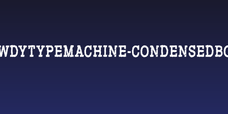 RowdyTypemachine-CondensedBold Social Header
