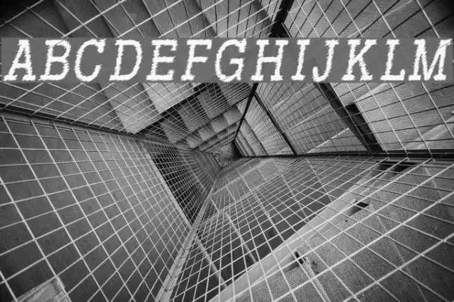 RowdyTypemachine-CondensedItali Font examples