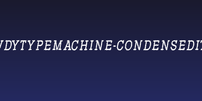 RowdyTypemachine-CondensedItali Social Header