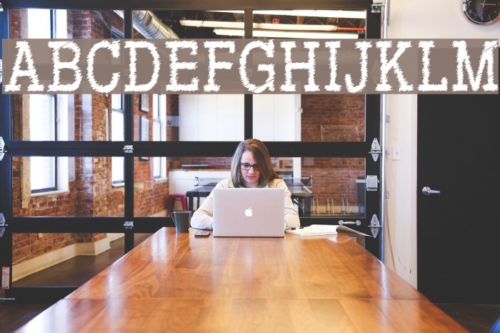 RowdyTypemachine-CondensedRegul Font examples