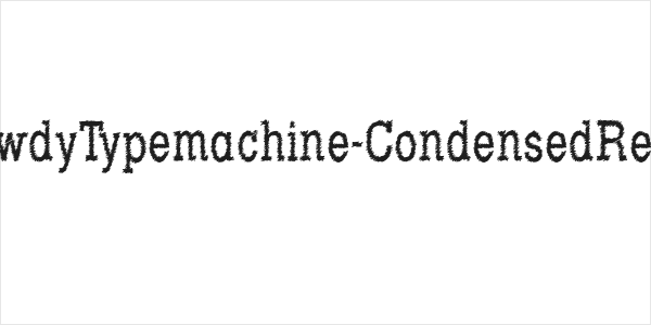 RowdyTypemachine-CondensedRegul Logo