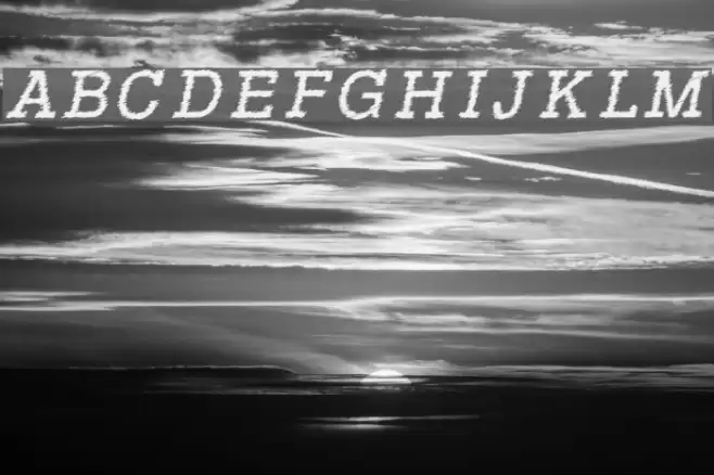 RowdyTypemachine-Italic フォント examples