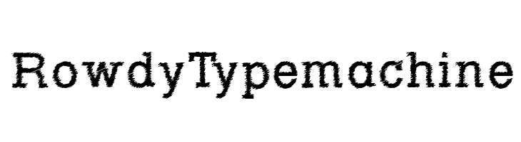 RowdyTypemachine  baixar fontes gratis