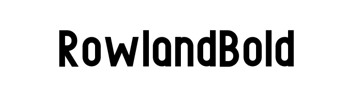 Rowland Bold फ़ॉन्ट