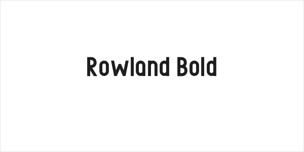 Rowland Bold Logo