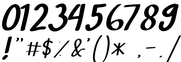 Rowland Caligraphy Font OTHER CHARS