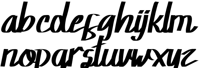 Rowland Caligraphy Font LOWERCASE