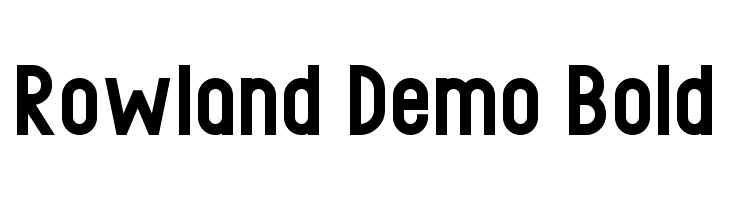 Rowland Demo Bold  لخطوط تنزيل