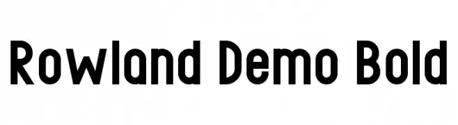 Rowland Demo Bold  font caratteri gratis