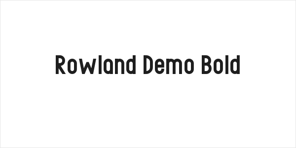 Rowland Demo Bold Logo