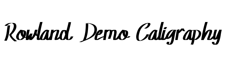 Rowland Demo Caligraphy  font caratteri gratis