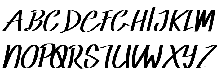 Rowland Demo Caligraphy Font OTHER CHARS