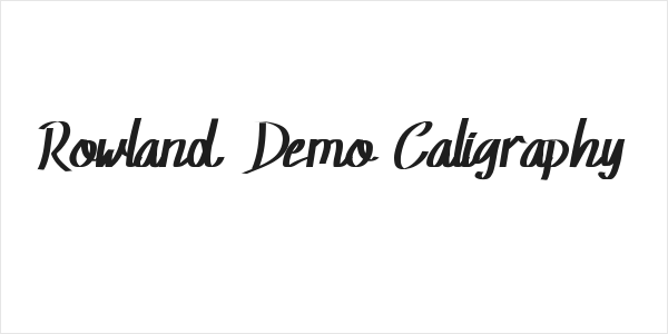 Rowland Demo Caligraphy Logo