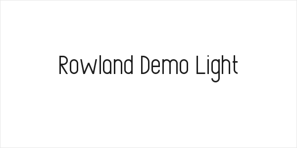 Rowland Demo Light Logo