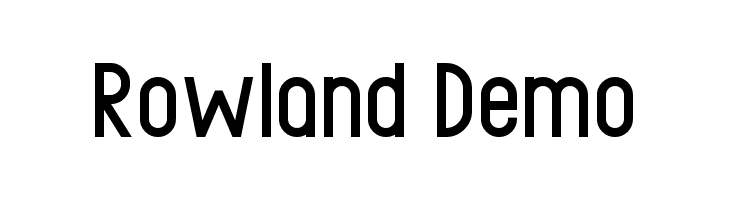 Rowland Demo  baixar fontes gratis