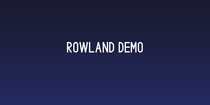 Rowland Demo Social Header