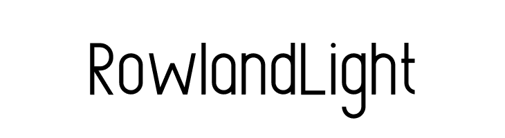 Rowland Light फ़ॉन्ट