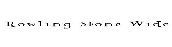 Rowling Stone Wide  font caratteri gratis